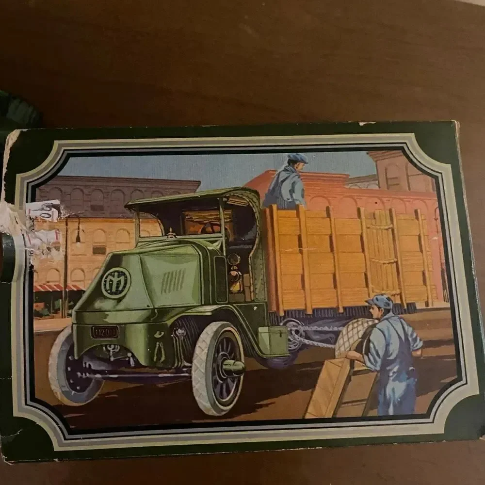 Vintage Avon Big Mack  empty bottle with box